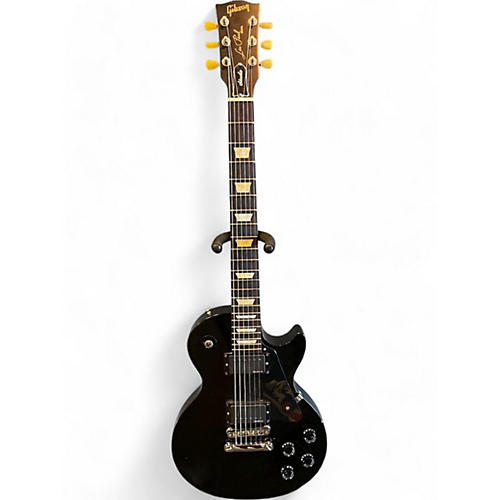 Used Gibson Les Paul Studio W/ EMG Black Solid Body Electric Guitar Black