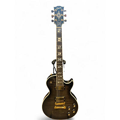 Used Gibson Les Paul Supreme Trans Black Solid Body Electric Guitar