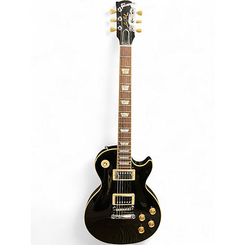 Used Gibson Les Paul Traditional Black Solid Body Electric Guitar Black