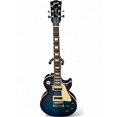 Used Gibson Les Paul Traditional Pro V Flame Top Blueberry Burst Solid Body Electric Guitar