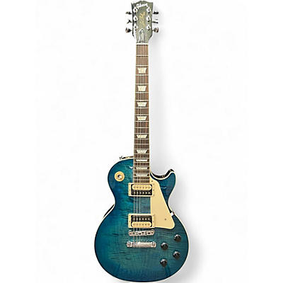Used Gibson Les Paul Traditional Pro V Flame Top Ocean Water Perimeter Solid Body Electric Guitar