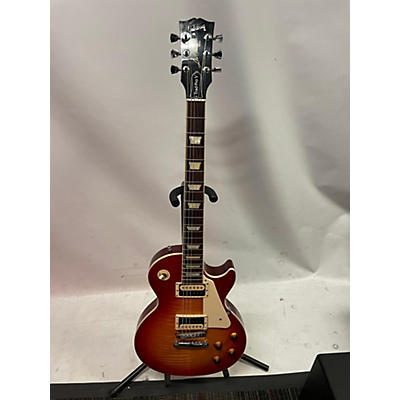 Gibson Used Gibson Les Paul Traditional Pro V Flame Top Washed Cherry Burst Solid Body Electric Guitar