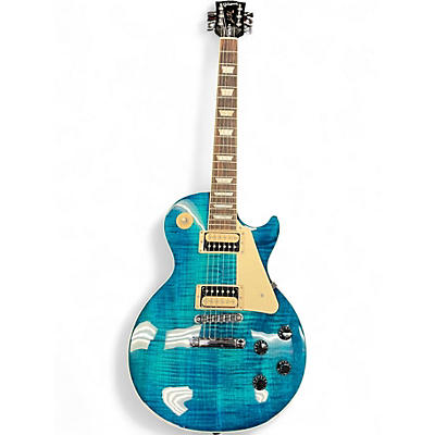 Used Gibson Les Paul Traditional Pro V Ocean Water Perimeter Solid Body Electric Guitar