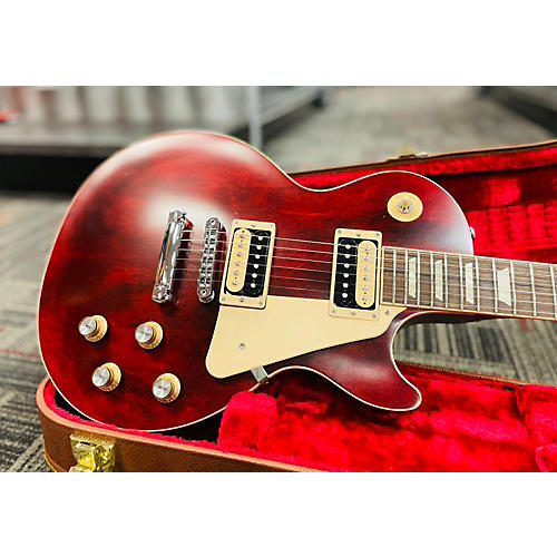 Gibson Used Gibson Les Paul Traditional Pro V Satin Top Wine Red Solid Body Electric Guitar Wine Red