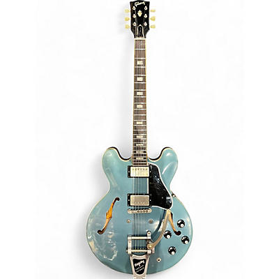 Gibson Used Gibson Memphis ES-335 Anchor Stud Antique Pelham Blue VOS Hollow Body Electric Guitar