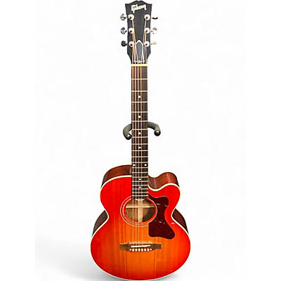 Used Gibson Parlor Mahogany M Rosewood Burst Acoustic Electric Guitar