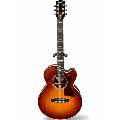 Used Gibson Parlor Rosewood AG 2 Tone Sunburst Acoustic Electric Guitar