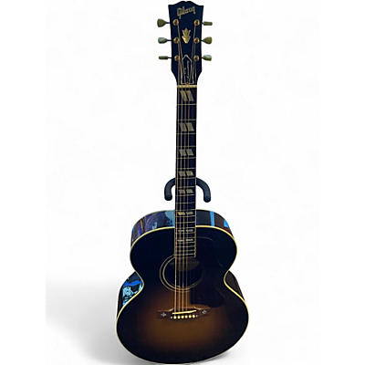 Used Gibson Quilt Custom 60th Anniversary J185 Sunburst Acoustic Electric Guitar