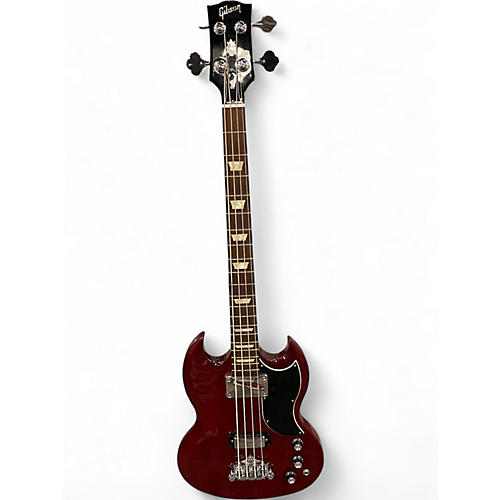 Used Gibson SG Bass Red Electric Bass Guitar Red