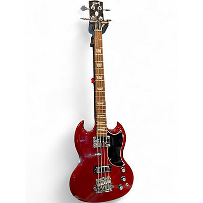 Used Gibson SG Bass Red Electric Bass Guitar