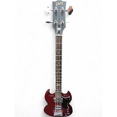 Used Gibson SG Bass Red Electric Bass Guitar