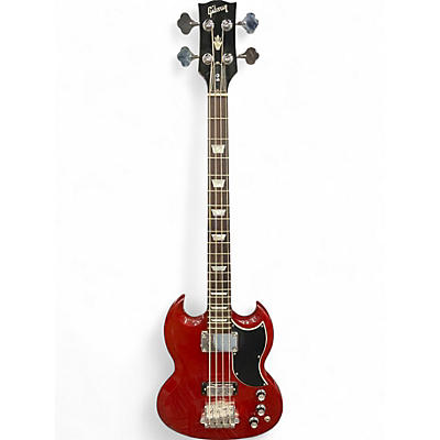 Used Gibson SG Bass Wine Red Electric Bass Guitar