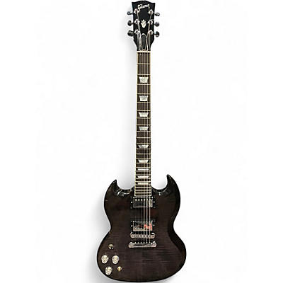 Used Gibson SG Modern Left Handed Trans Black Solid Body Electric Guitar