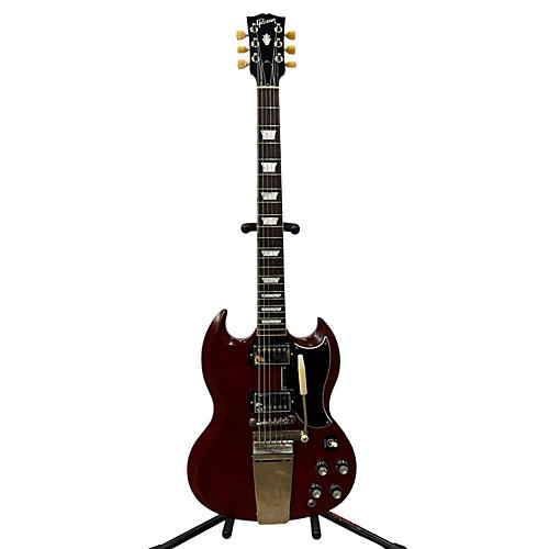 Gibson Used Gibson SG STANDARD '61 FADED MAESTRO VIBROLA VINTAGE CHERRY Solid Body Electric Guitar VINTAGE CHERRY