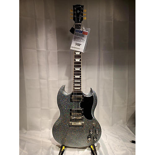 Gibson Used Gibson SG Standard '61 MOD Disco Static Sparkle Solid Body Electric Guitar Disco Static Sparkle