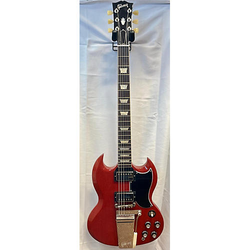 Gibson Used Gibson SG Standard 61 Maestro Vibrola Cherry Solid Body Electric Guitar Cherry