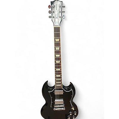 Used Gibson SG Standard Black and Silver Solid Body Electric Guitar