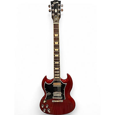 Used Gibson SG Standard Left Handed Cherry Electric Guitar