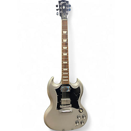 Used Gibson SG Standard Silver Solid Body Electric Guitar Silver
