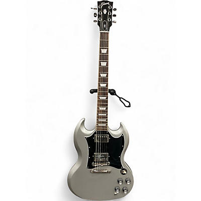 Used Gibson SG Standard Silver Sparkle Solid Body Electric Guitar