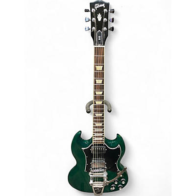 Used Gibson SG Standard w/ Bigsby Translucent Teal Solid Body Electric Guitar