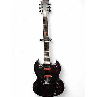 Used Gibson SG Voodoo BLACK RED ASH MAHOGANY Solid Body Electric Guitar