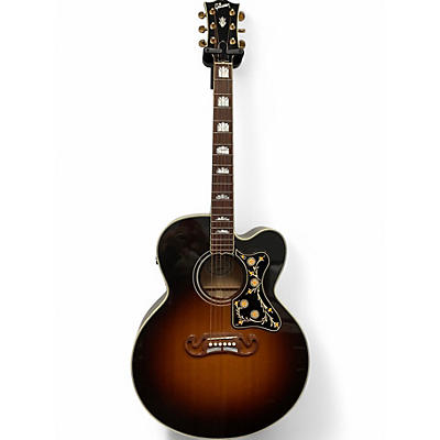 Used Gibson SJ-200 EC 2 Tone Sunburst Acoustic Electric Guitar