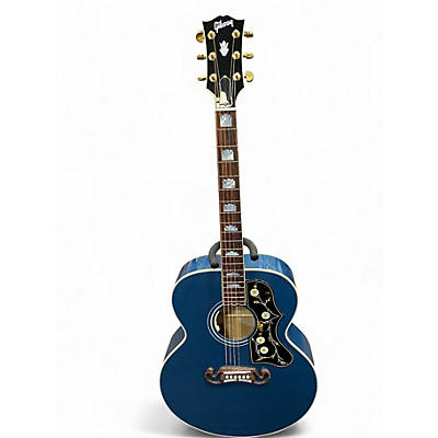 Used Gibson SJ200 Original BLUE Acoustic Electric Guitar