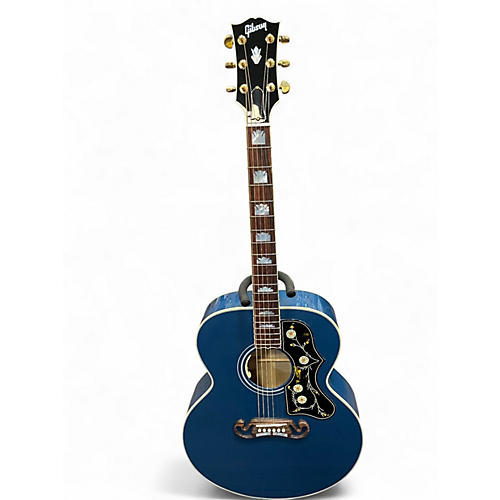 Used Gibson SJ200 Original BLUE Acoustic Electric Guitar BLUE