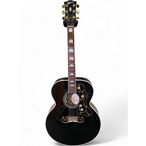 Gibson Used Gibson SJ200 Standard Super Jumbo Black Acoustic Guitar Black