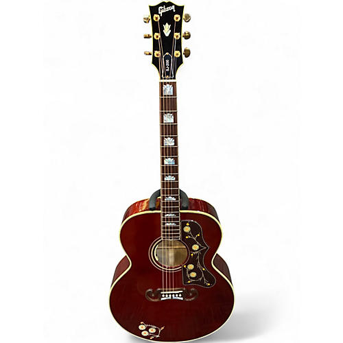 Used Gibson SJ200 Standard Super Jumbo Wine Red Acoustic Guitar Wine Red