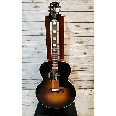 Gibson Used Gibson SJ200 Studio Super Jumbo Walnut Burst Acoustic Electric Guitar