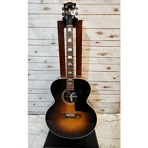 Gibson Used Gibson SJ200 Studio Super Jumbo Walnut Burst Acoustic Electric Guitar walnut burst