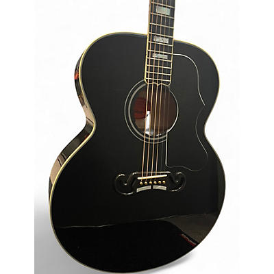 Used Gibson SJ200 Super Jumbo Custom Black Acoustic Guitar
