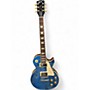 Used Gibson STANDARD '50S LES PAUL FIGURED TOP Blue Ghost Flames Solid Body Electric Guitar Blue Ghost Flames