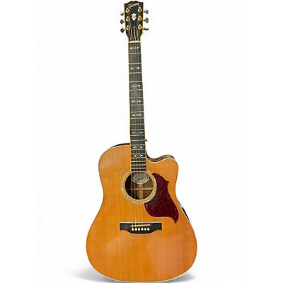 Used Gibson Songwriter Standard EC Deluxe  Natural Acoustic Electric Guitar