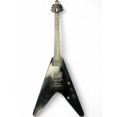 Used Gibson Tribal Flying V Black Solid Body Electric Guitar