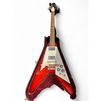 Used Gibson custom shop 67 reissue flying v Candy Apple Red Solid Body Electric Guitar