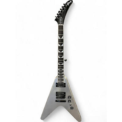 Gibson Used Gibson dave mustaine FLYING v Silver Sparkle Solid Body Electric Guitar