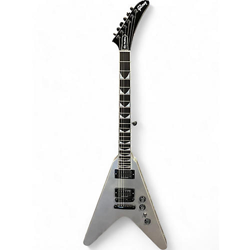 Gibson Used Gibson dave mustaine FLYING v Silver Sparkle Solid Body Electric Guitar Silver Sparkle