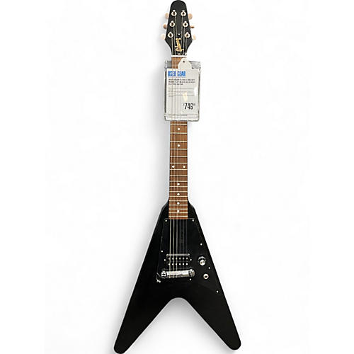 Gibson Used Gibson flying v melody maker Flat Black Solid Body Electric Guitar Flat Black