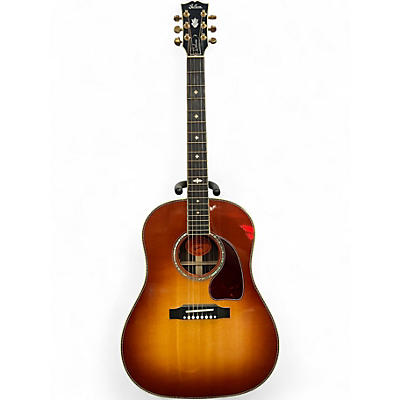 Used Gibson j45 deluxe custom shop Cherry Sunburst Acoustic Electric Guitar