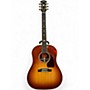 Used Gibson j45 deluxe custom shop Cherry Sunburst Acoustic Electric Guitar Cherry Sunburst