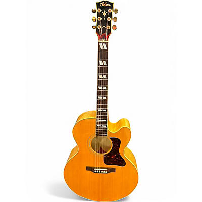 Used Gibson king electro Amber Acoustic Electric Guitar