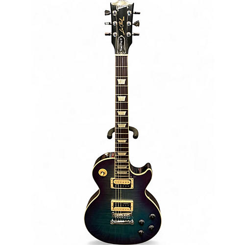 Used Gibson les paul trad pro v blueberry Solid Body Electric Guitar blueberry