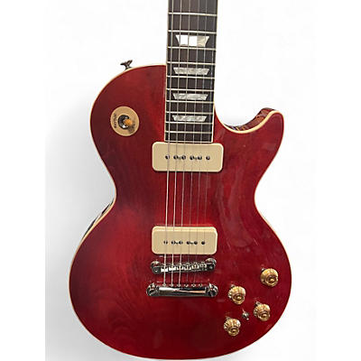 Used Gibson warren haynes les paul Trans Red Solid Body Electric Guitar