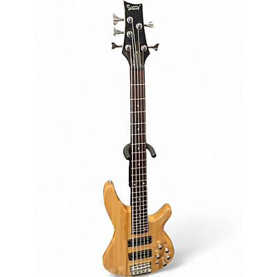 Used Glarry GIB Natural Electric Bass Guitar