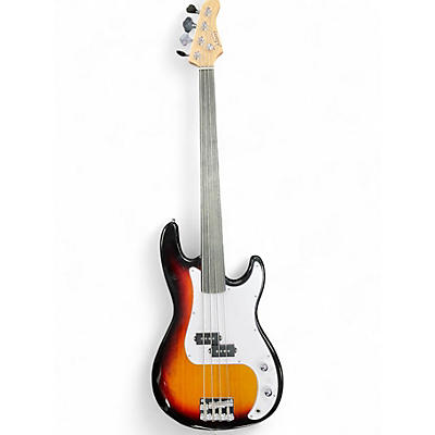 Used Glarry GL4 2 Color Sunset Electric Bass Guitar