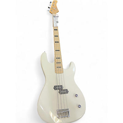 Used Glarry GP Bass Classic White Electric Bass Guitar