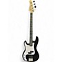 Used Glarry GP lefty Black Electric Bass Guitar Black